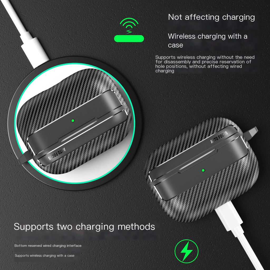 Carbon Fiber Case for Wireless Earbuds
