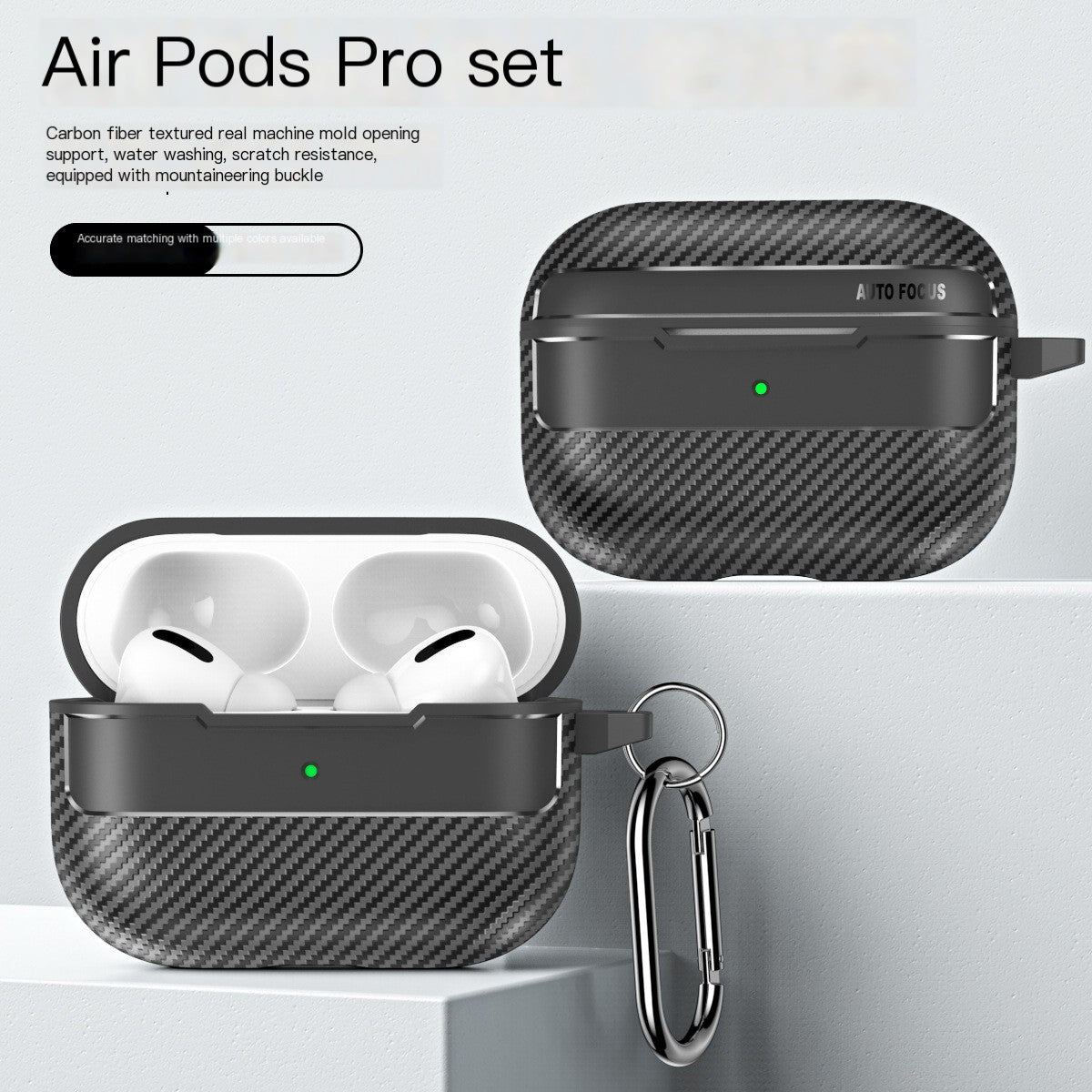 Carbon Fiber Case for Wireless Earbuds